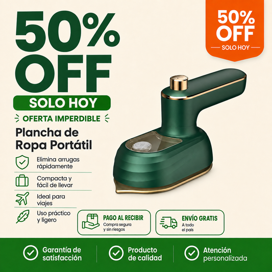 PROMO 🔥 VaporGO — Plancha de Ropa Portátil + Regalo