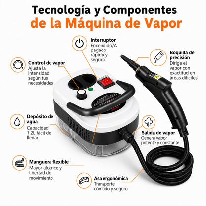 PROMO 🔥 Limpiador a Vapor con Esterilización a Presión – 56% DTO. SOLO HOY